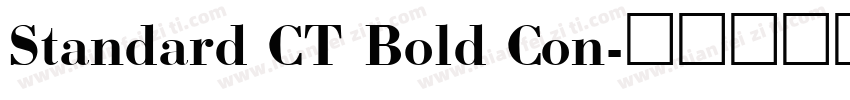 Standard CT Bold Con字体转换